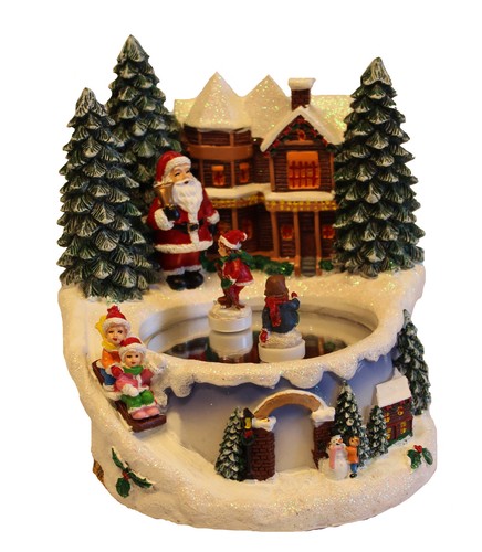 Spieluhr weihnachtszene mit - weihnachtszene,