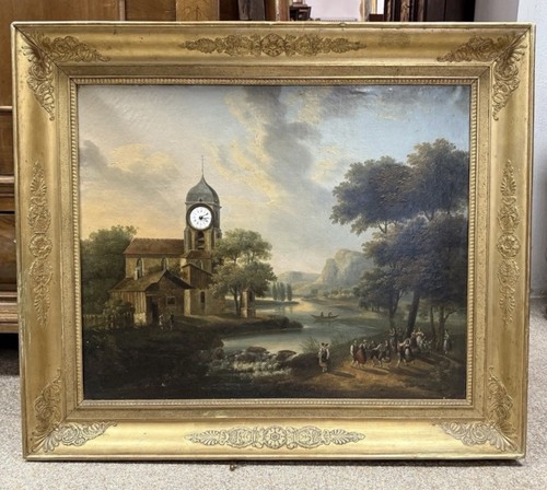 Biedermeier bilder uhr mit - biedermeier,
